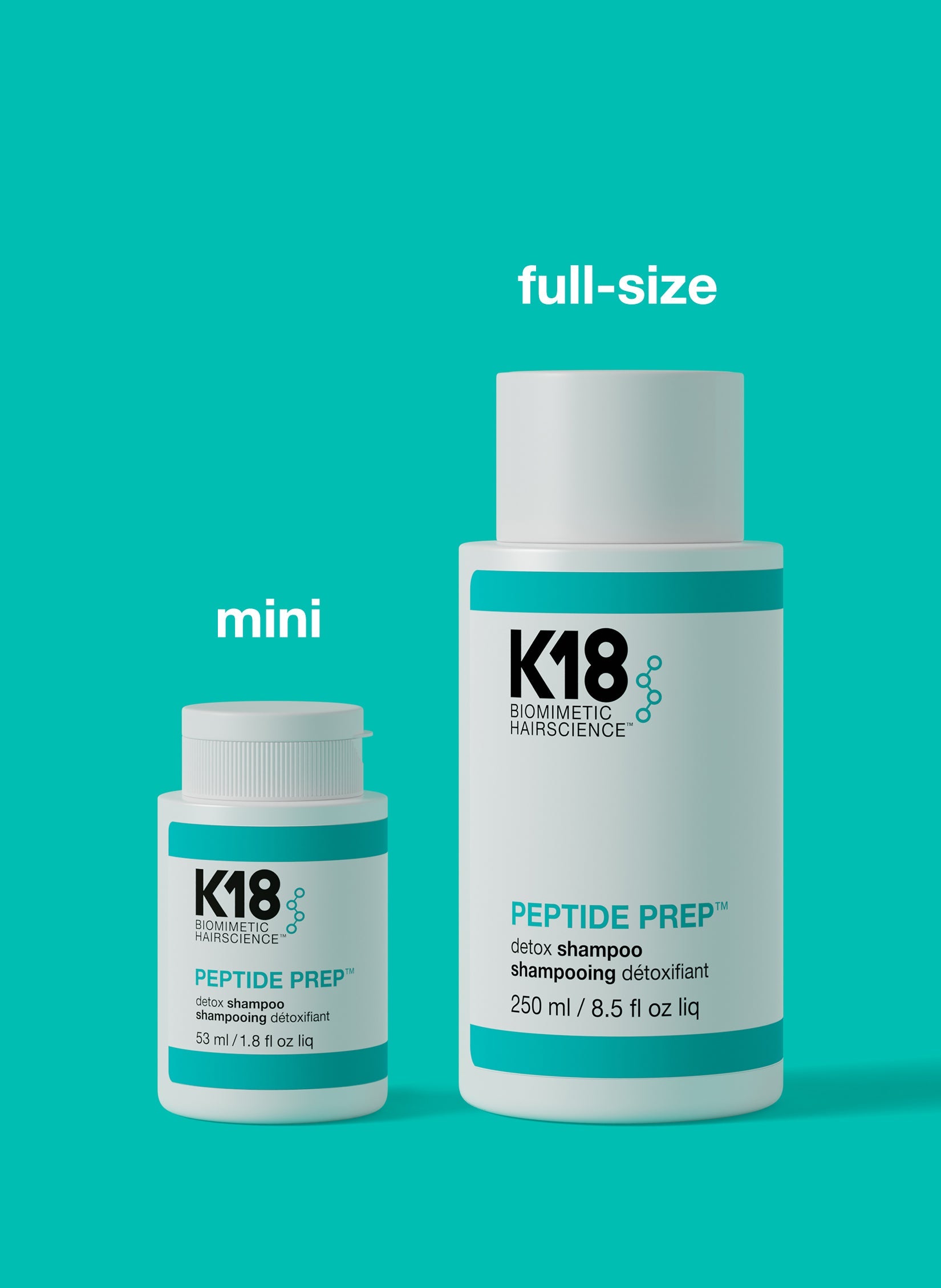 mini PEPTIDE PREP™ detox shampoo 1.8oz